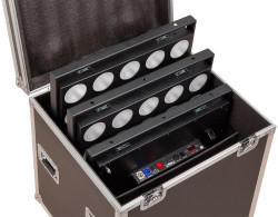 Set of 4x Slim 25x10W RGBW Blinders Soundsation MTR-25-1OW-SET