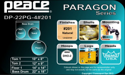 Peace DP-22PG-4-C1 4 PCS DRUMKIT